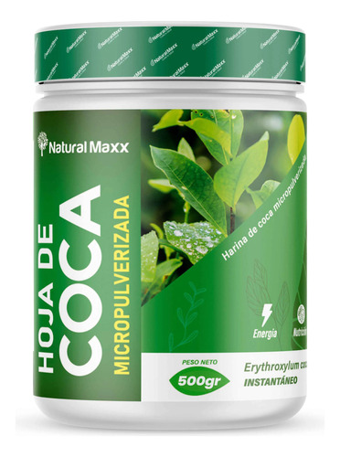 Hojas De Coca Micropulverizada Energía & Nutrición 500gr