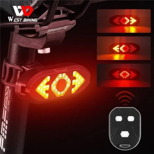 Luz De Bicicleta Trasero Con Señalizador West Biking