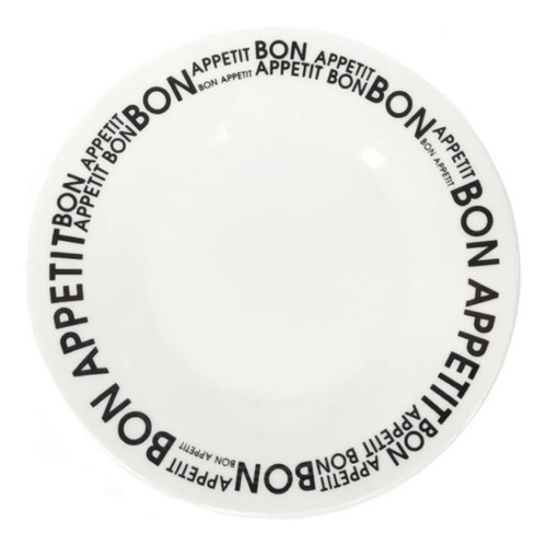 Plato Playo 24cm Bon Appetit X18un Porcelana Oxford Vajilla