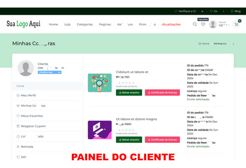 Loja Virtual Em Php Mysql Para Produtos Digitais