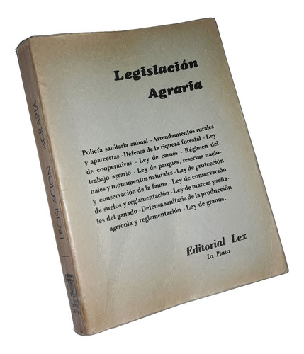 Legislacion Agraria / Editorial Lex
