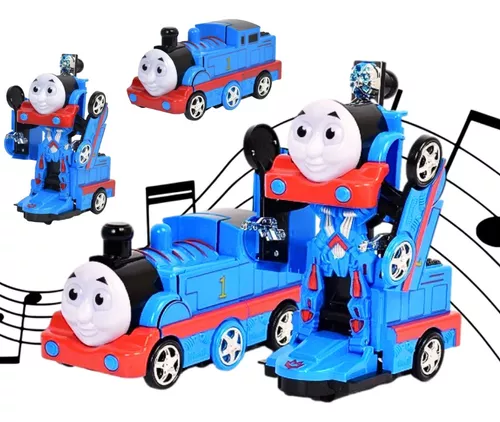 Kit 3 Brinquedo Trem Thomas Trenzinho Infantil Luz Som Bate