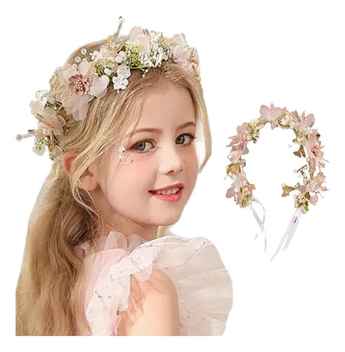 Muyier Elegantes Diademas De Perlas Y Flores For Niñas