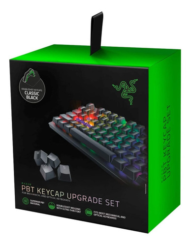 Keycaps De Razer Doubleshot Pbt Classic Black