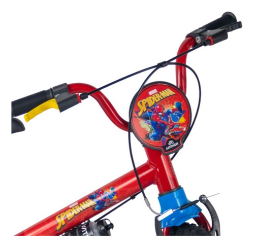 Bicicleta Homem Aranha Marvel Aro 16 Nathor Rodinha Capacete