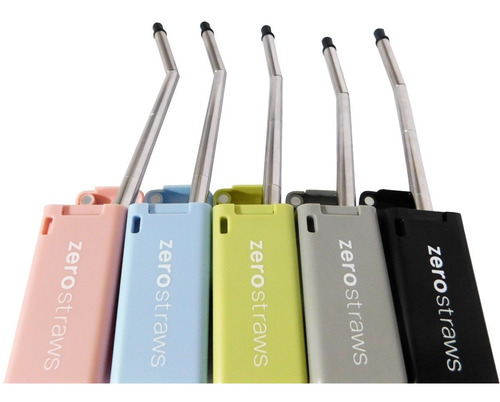 Popote Portatil, Doblable Y Reusable, Marca Zerostraws