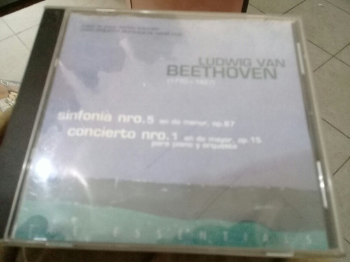 Ludwig Van Beethoven Cd En Do Mayor Sinfonia 5  Concierto 1 