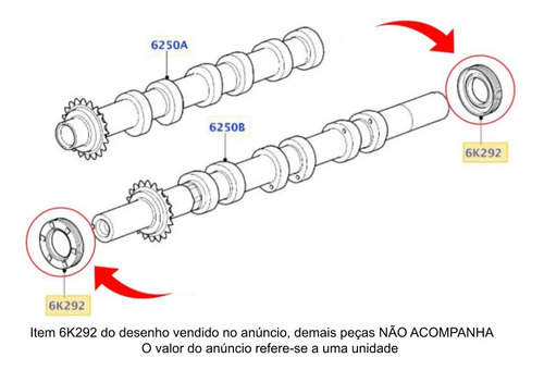Retentor Eixo Comando Valvula Discovery 4 2.7 E 3.0 Diesel
