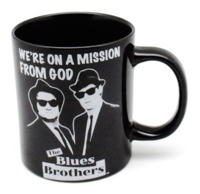 Taza De Ceramica Blue Brothers Mission 414ml