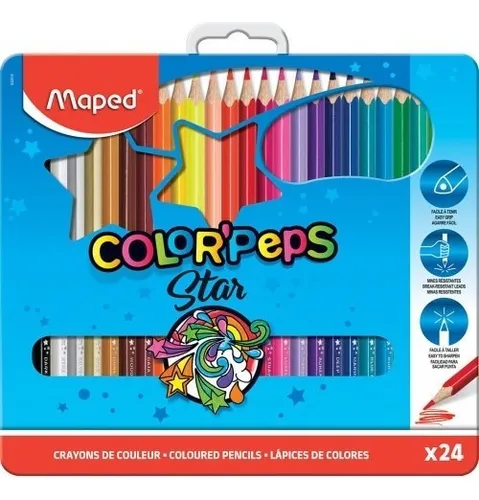 comprar Lapices De Colores Maped 24 Lapices Estuche Metalico comprar Lapices De Colores Maped 24 Lapices Estuche Metalico