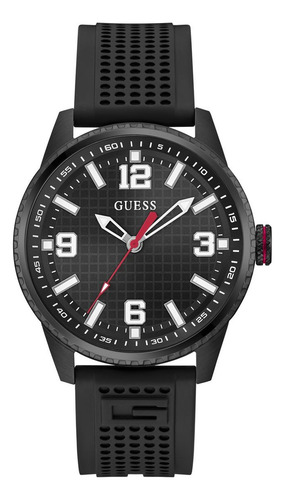 Reloj Varsity G Negro Silicona Hombre Guess