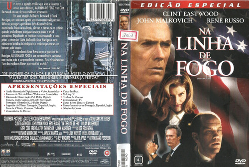 Dvd - Na Linha De Fogo - Clint Eastwood, John Malkovich