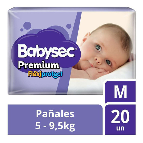 Pañal Premium Flexi Prot M Babysec 20 Uni(3 Dis) Super