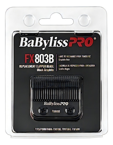 Cor de substituição da lâmina de corte Babylisspro FX803b: preto