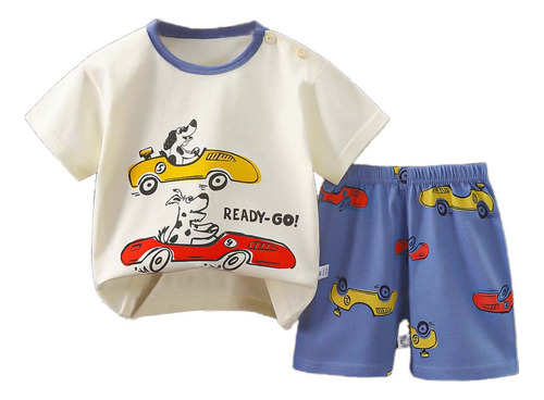 Conjunto De Bebé Ropa Para De Camisa Shorts Con Estampa