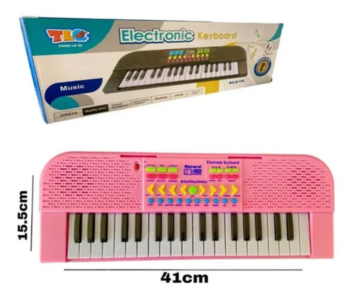 Imagen 3 de 3 de Piano Electrico Teclado Piano Musical Teclado Niños 37 Tecla