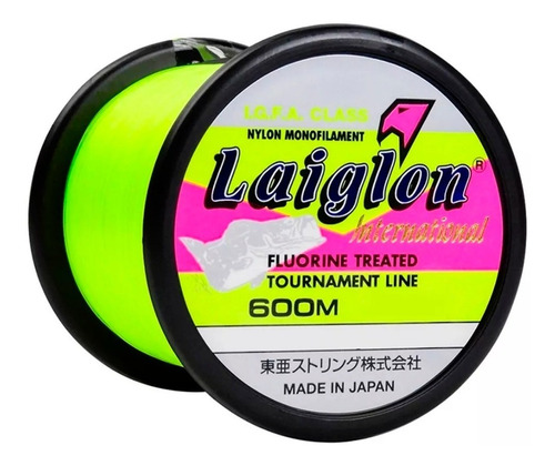 Tanza Laiglon Amarillo Fluor 0.33 Mm Bobina 600m