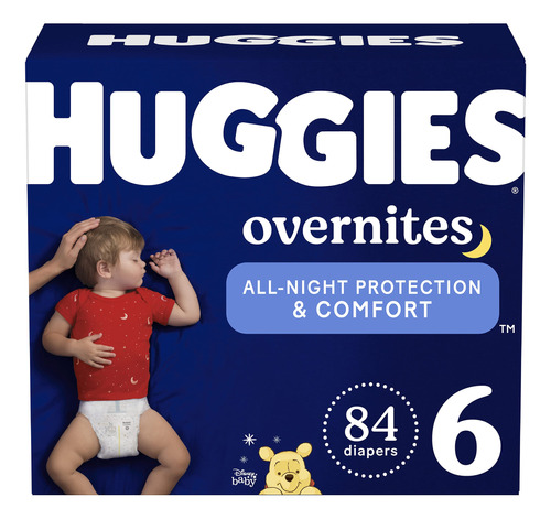 Huggies Overnites - Paales De Beb Nocturno Talla 6, 84 Unida