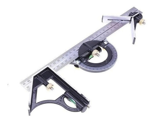 Imagen 2 de 6 de Escuadra Aluminio 3 En 1 Combinada Multifuncion Ruhlmann