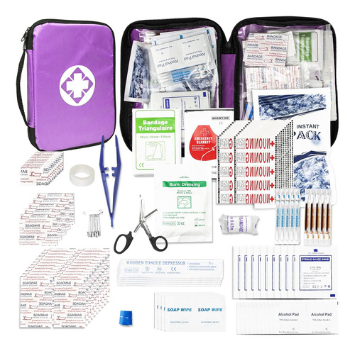 300 Pcs Aid Kit Refill Supplies Basic Emergency Essenti...