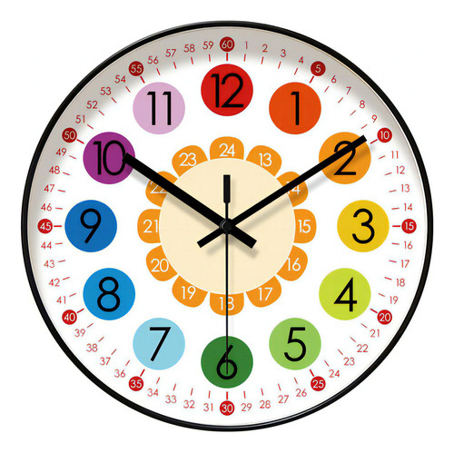 Reloj de pared para niños Ornament Time Teaching