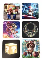 Comprar Mario Bros Posavasos 6 Unidades Posa Vasos Bar Juegos