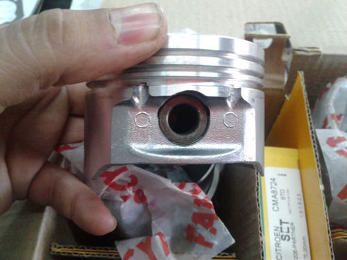 Imagen 3 de 5 de Conjunto-pistones P/ Peugeot-citroen Partner-berlingo-c3-206-1.6 1.4 8v Tu3jp(fadecya)