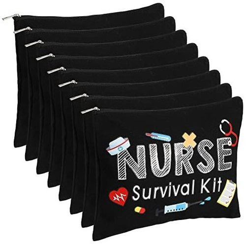 Frienda 8 Pcs Nurse Survival Kit Bolsas De Maquillaje Sz7mu