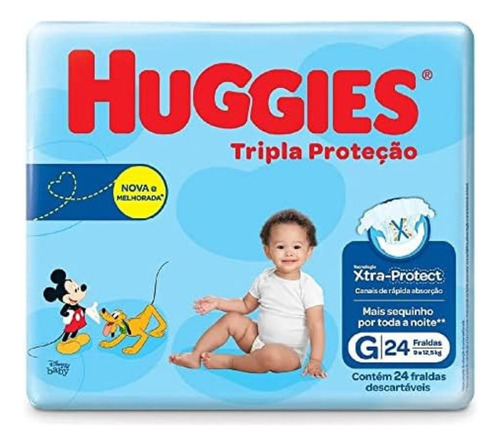 Fralda Huggies Tripla Proteço (tamanho A Escolher)