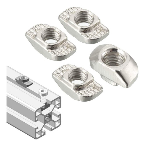 50pack Tuerca M6 Cabeza De Martillo Perfil 30x30 Ranura 8mm