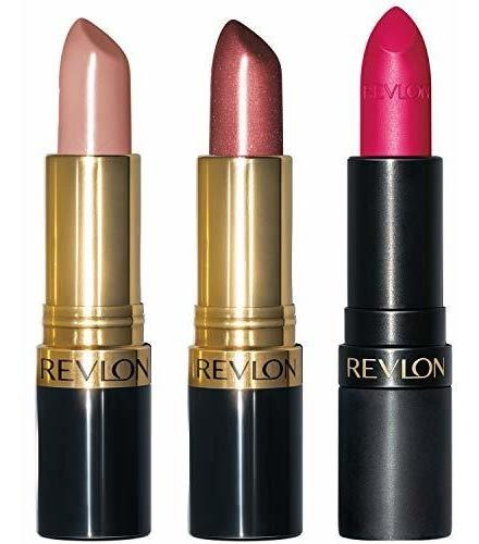Lápiz Labial Revlon Super Lustrous De 3 Piezas De Alto Impac