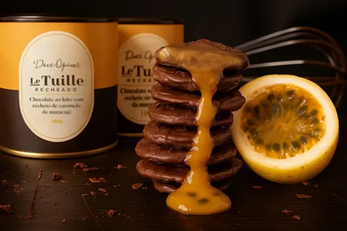Kit Trio Tuille Chocolate Recheado Doce Opium | MercadoLivre