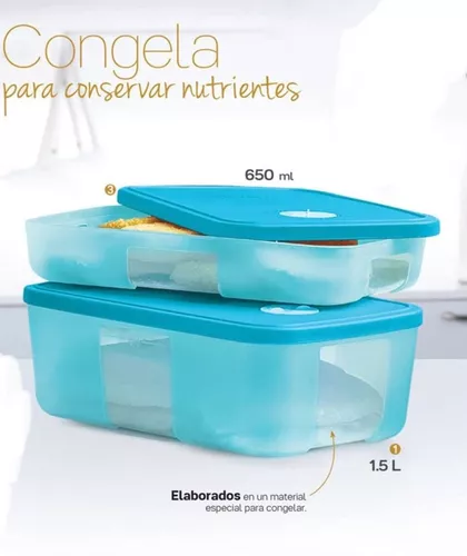 Tupper Zárate - 😍😍Set para tu freezer de 550ml, 1 litro y 1.5 litros.  👌👌Los Frigofechadores son recipientes especiales para congelar todo tipo  de alimentos y ▶️te permiten llevar un control del