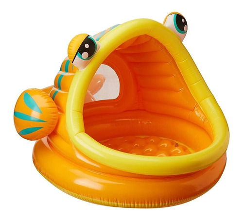 Pileta Inflable Infantil Con Techo Pescadito Intex 57109 