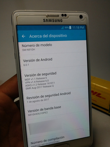 Samsung Galaxy Note 4 Gm-n910h Libre Excelente Android 6 Blanco (Usado)