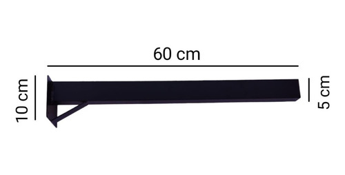 Kit 04 Suportes Mão Francesa 60 Cm Para Bancada Balcão E Pia