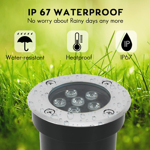 Luces Led Pozo Bajo Voltaje Iluminación Paisaje Impermeable