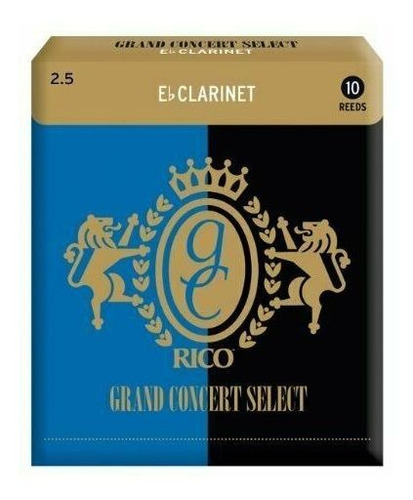 Set De 10 Cañas Para Clarinete Fuerza 2.5 Rico Grand