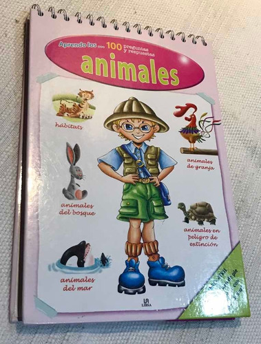 Libro Atril O Rotafolio Animales C/preguntas Y Respuestas