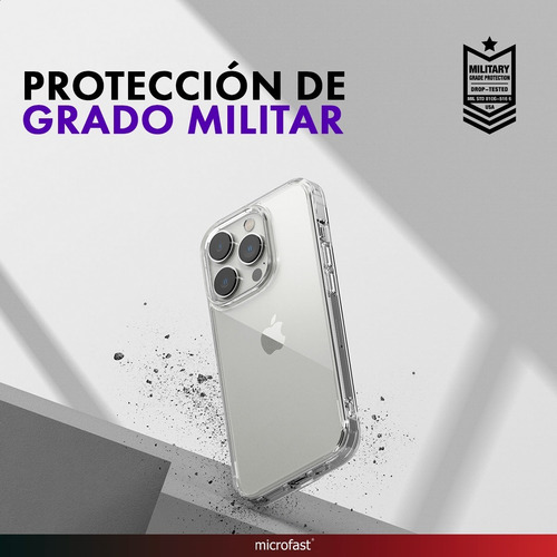 Imagen 7 de 8 de Funda Celular Ringke Fusion Clear iPhone 14 Pro Original
