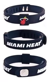 Pulsera Ajustable Silicon Nba Miami Heat Basquetbol