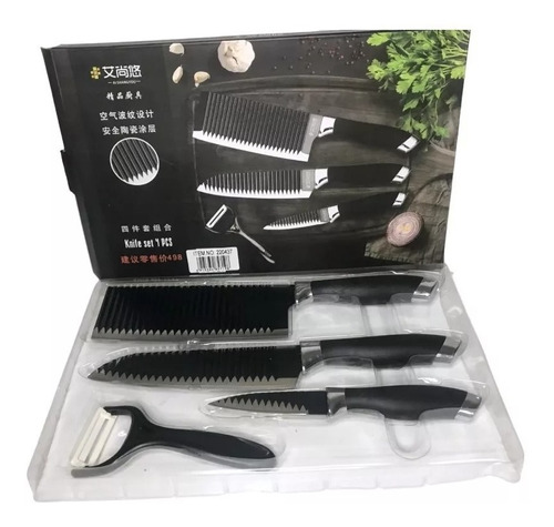 Set Cuchillo Pela Papa Marmolado Caja Regalo Microcentro