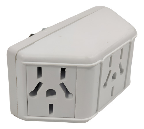 Adaptador Triple Enchufe Multinorma Blanco