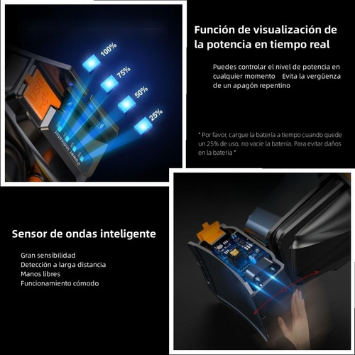 Lampara Cabeza Led Minero Recargable Campismo Tactica