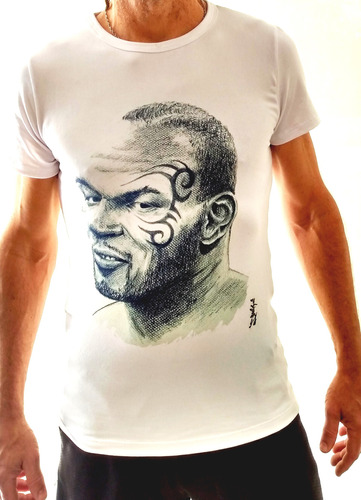 Remera Mike Tyson Edición Limitada - Firmada Talle M