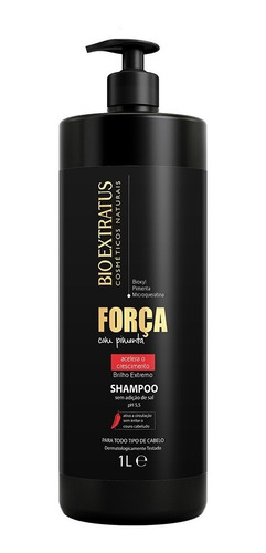 Força Com Pimenta Crescimento Sh 1l + Loção Bio Extratus