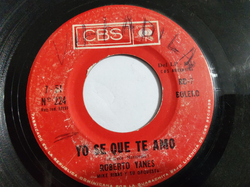 Vinilo Single De Roberto Yanes Bebo (n45