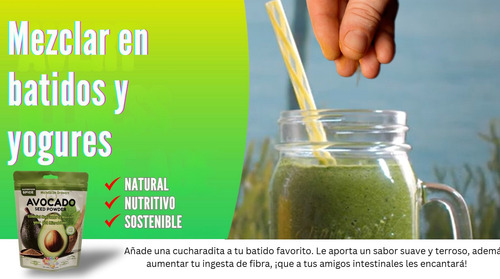 Polvo De Semilla De Aguacate Premium, Ceto Y Vegano