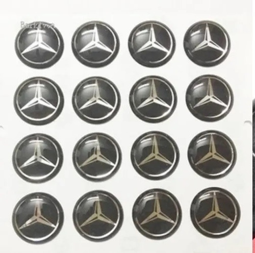 Emblema Logo Mercedes Benz Adhesivo Epoxi Llave Control