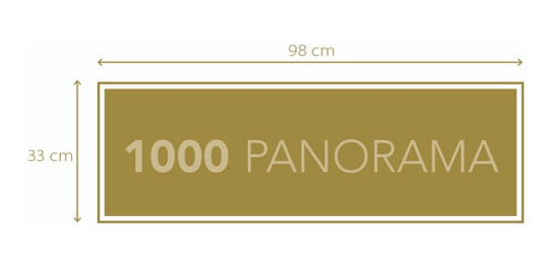 Puzzle 1000 Piezas Panorama Brooklyn, Calidad Clementoni.